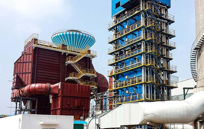 洛陽600t/d玻璃窯余熱發(fā)電鍋爐項目