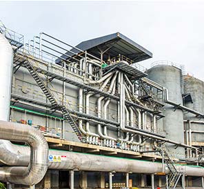 安徽金禾75噸三廢混燃余熱鍋爐項目